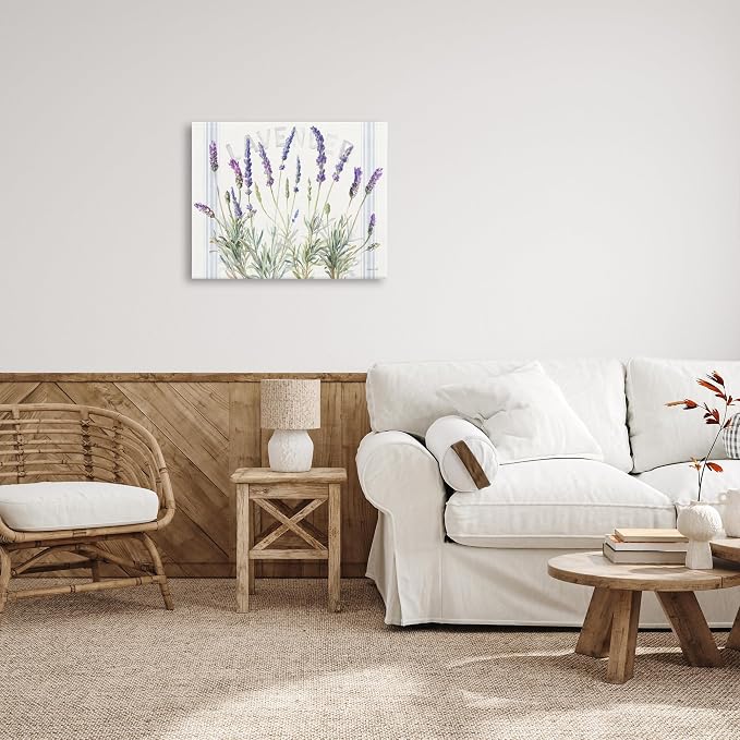 Stupell Industries 'Lavender Floral Cluster', Canvas Art, 30 x 24 Inches, Easy to Hang and Sturdy, Made in USA, by Danhui NAI