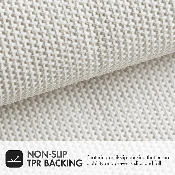 Madison Park Tufted Pearl Channel Bath Rug Non-Slip, 21 x 34, Black | Soft Pile, Machine Washable, Striped Pattern, Absorbent, Plush, OEKO-TEX Certified