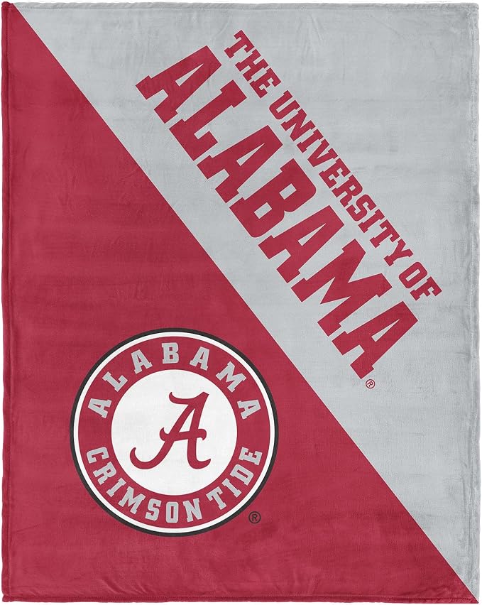 Northwest NCAA Silk Touch Throw Blanket, Ultra Soft Plush Polyester, Lightweight Warm Decorative Fan Gift, 46 x 60 in