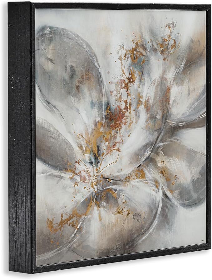 Abstract Floral Bloom Gallery, 17 x 17 Inch Framed Giclée Print | Stupell Industries · By K. Nari · Ready to hang · Made in USA
