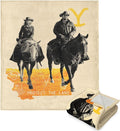 NORTHWEST Yellowstone Silk Touch Sherpa Throw Blanket, 50" x 60", Horseback