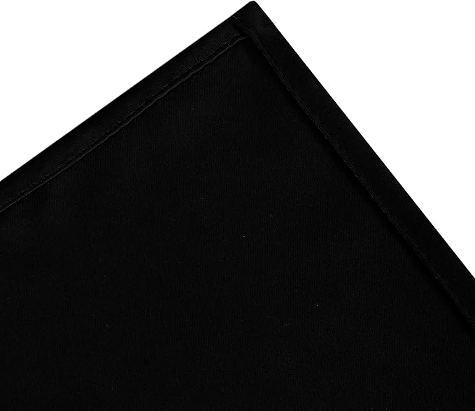 LEMOMO Black Blackout Curtains 34 x 84 Inch Length/Set of 2 Curtain Panels/Thermal Insulated Room Darkening Blackout Curtains for Bedroom