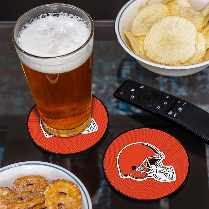 Rico Industries NFL Football Classic Favorites: PVC Coaster Set (4-Pack)