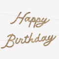 Meri Meri Personalizable Happy Birthday Banner Set (Pack of 1), 9' Birthday Party Garland Including Excess Cord
