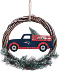 FOCO NFL Unisex-Adult NFL Team Logo Holiday Wreath with Truck
