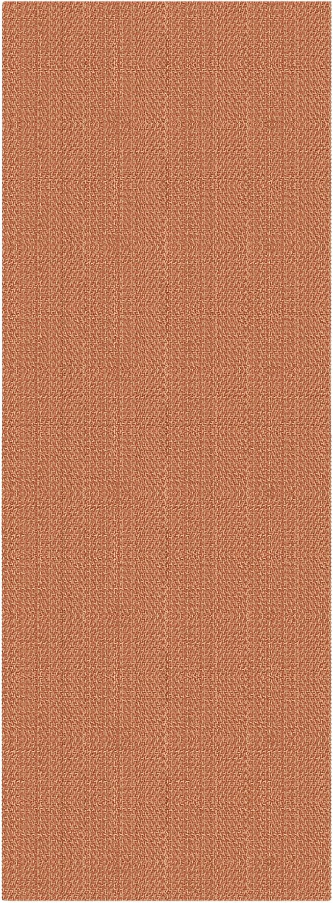 IOHOUZE Washable Runner Rug 2x6 Non Slip Runners for Hallways Entryway Runner Indoor, Kitchen Rugs Woven Cotton Floor Carpet for Kitchen Hall Entrance Bedroom, Rustic Orange
