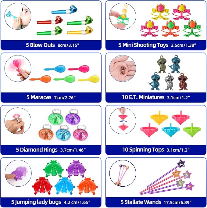 Amy&Benton 1000pcs Party Favors for Kids 3-12,Bulk Assorted Toys for Prizes | Goodie Bags Stuffers, Pinata Stuffers, Classroom & Carnival Prizes, Treasure Box Prizes, Birthday Easter Halloween Small Toys