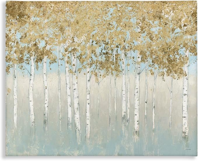 Stupell Industries 'Abstract Gold Tree Landscape'| Canvas Art | Stupell Industries | 20 x 16 Inches, Easy to Hang and Sturdy, Made in USA, by James Wiens