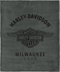 Northwest Harley-Davidson Muted Wings Silk Touch Throw Blanket, 46 x 60 in | 100% Polyester, Velvety Feel, Lightweight Warmth, Couch Bed Chair Lounging, Giftable Indoor Comfort
