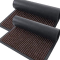 OLANLY Front Door Mat Indoor Outdoor Entrance, 2-Pack 71 x 23 Inch, Waterproof Heavy Duty Doormat, Fade Resistant, Low Profile, Easy Clean Patio Porch Welcome Floor Mats for Entry, Tan