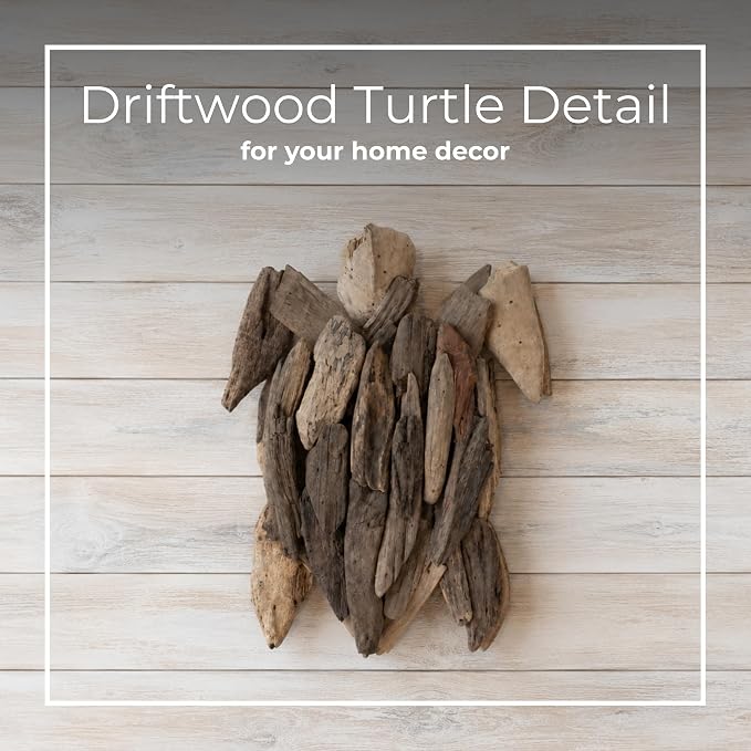 Decorative Driftwood Art Sculpture for Home, Bathroom and Office Decor - Sculptural Ornaments Accent for Room and Living Room Styling - Modern Figurine for Coffee Table or Shelf Display - 12", Brown