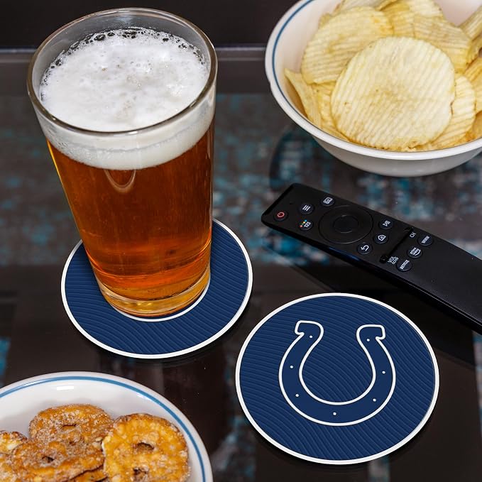 Rico Industries NFL Football Classic Favorites: PVC Coaster Set (4-Pack)