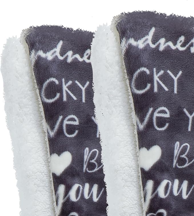 Elegant Comfort Luxury Valentine’s Day Sherpa Throw Blanket Ultra-Soft Cozy Velvet Pink Hearts Fleece Throw-Micromink Sherpa for Her, Wife, Girlfriend, Sherpa Reversible Blanket-LoveYouGray