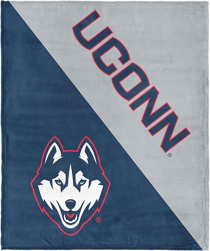 Northwest NCAA Silk Touch Throw Blanket, Ultra Soft Plush Polyester, Lightweight Warm Decorative Fan Gift, 46 x 60 in