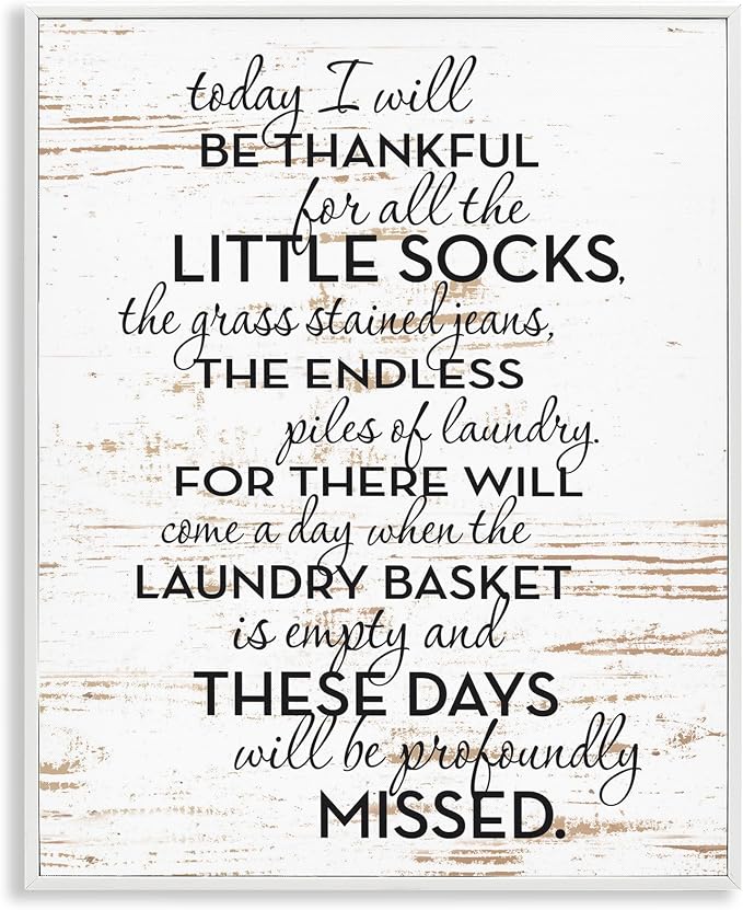 'Rustic Parenthood Phrase'| Framed Giclee Art | Stupell Industries | White, 24 x 30 Inches, Easy to Hang and Sturdy, Made in USA, by Lettered and Lined