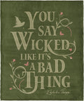 Northwest Wicked Say Wicked Silk Touch Throw Blanket 60x80 inches