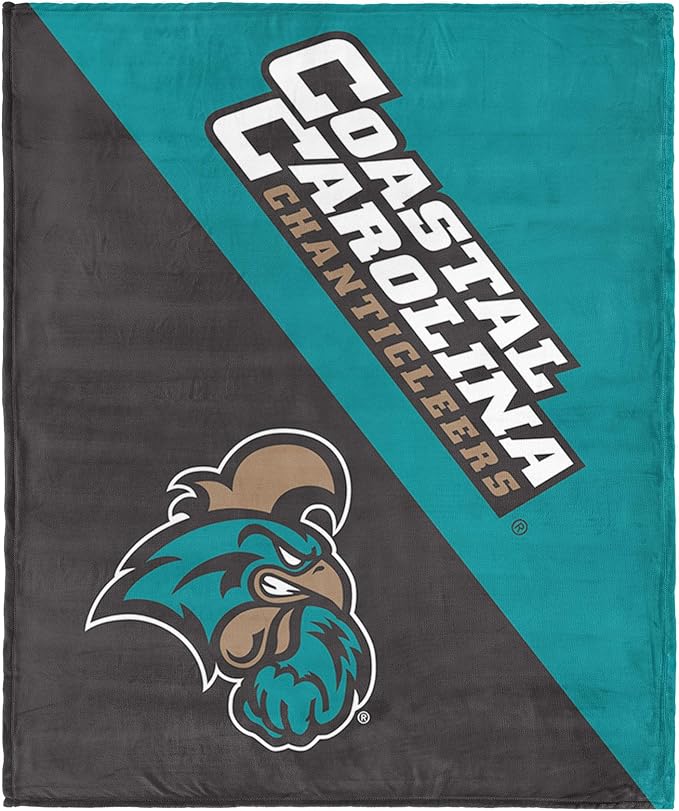 Northwest NCAA Silk Touch Throw Blanket, Ultra Soft Plush Polyester, Lightweight Warm Decorative Fan Gift, 46 x 60 in