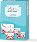 Faithfully Yours Designer Greetings Floral Birthday Boxed Card 12 Pack | Biblical Scripture Verse, Faith Based Sentiment, Boxed Card Set, Matching Envelopes