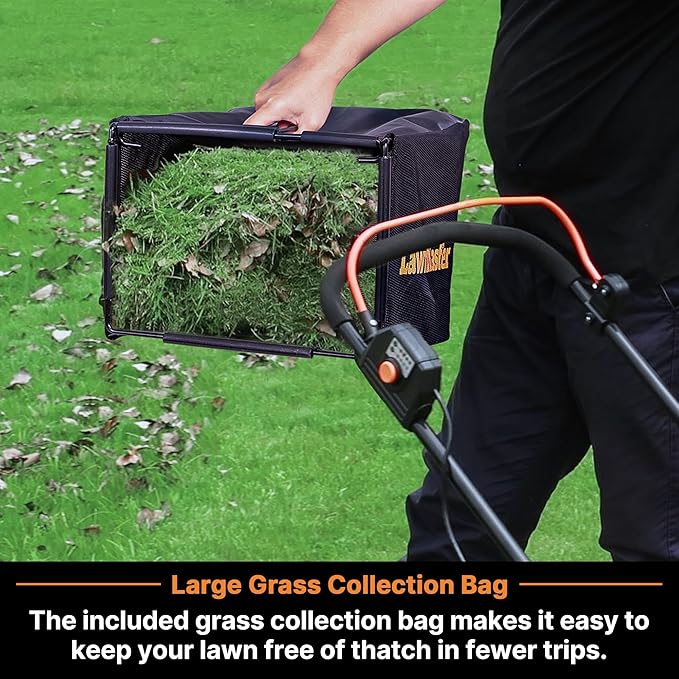 LawnMaster CLMF4815E 48V MAX 15-inch Brushless Cordless Lawn Mower | 2X24V MAX 4.0Ah Battery, Dual Charger