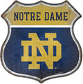 Rico Industries NCAA Rustic 11.5" Metal Route Sign Home Décor/Dorm Room