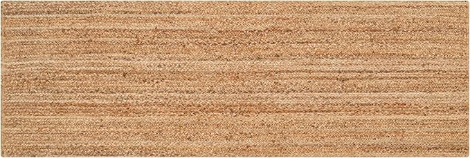 Savi Home Hand Braided Jute Runner Rug 24x72 Reversible Farmhouse Rugs for Hallway, Kitchen, Living Room, Bedroom - 2x6' - Natural