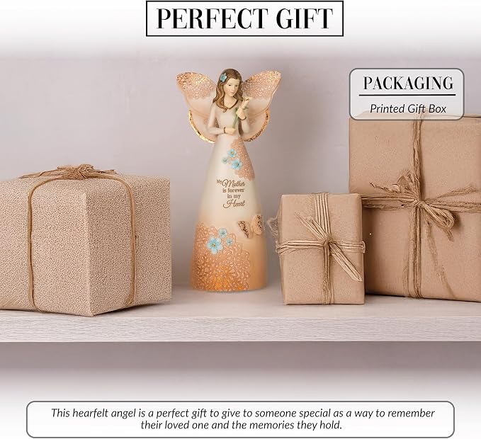 Pavilion Gift Company 19043 Light Your Way Memorial Mother Angel Figurine, 9-Inch