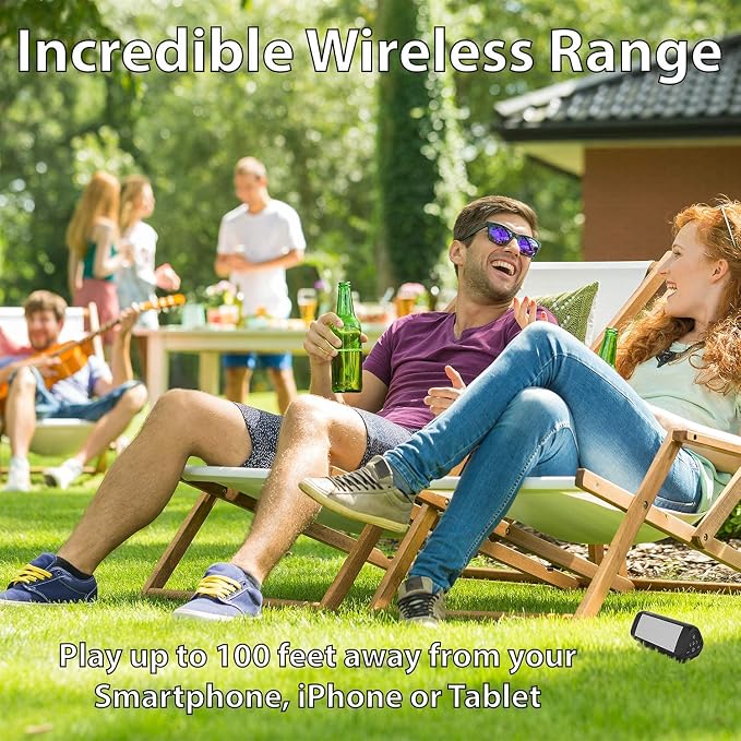 Cambridge Soundworks OontZ Angle 3 Ultra, 5.0 Bluetooth Speaker, White,14 Watts, Hi-Quality Sound & Bass, 100 Ft Wireless Range, IPX7 Waterproof Plus Official OontZ Bluetooth Speaker Carry Case