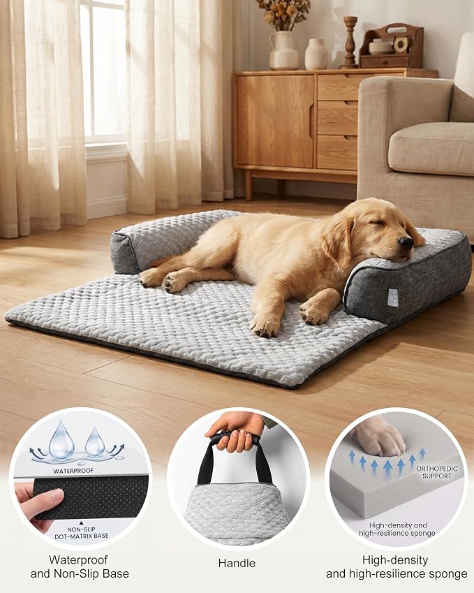 IUUI Dog Bed/Mat for Couch,Luxury Dog Couch Bed Sofa Furniture Protector | Non-Slip&Manchine Washable,Protects Sofa from Fur & Scratches,Ultrasoft Fluffy Texture,Cozy for All Size Dogs&Cats