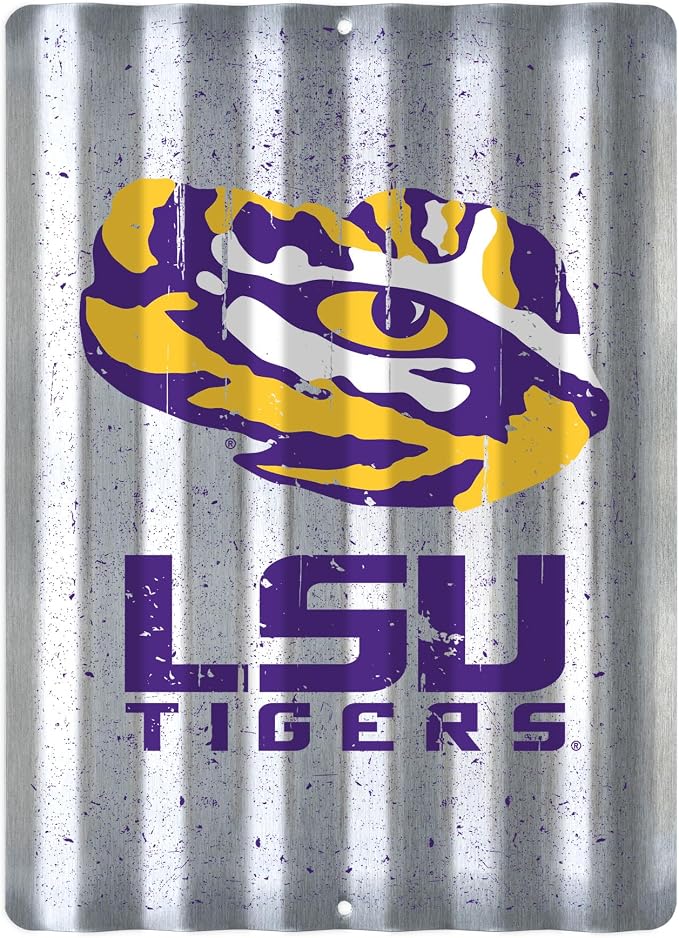 Rico Industries NCAA 12" X 16" Tin Metal Roof Sign