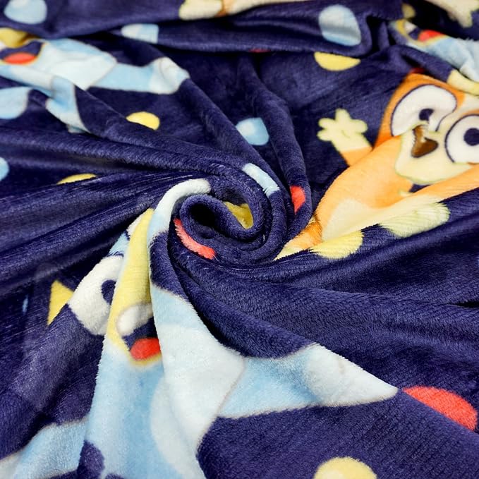 Northwest Bluey Character Hugger Pillow & Silk Touch Throw Blanket Set, 40" x 50", Hooray