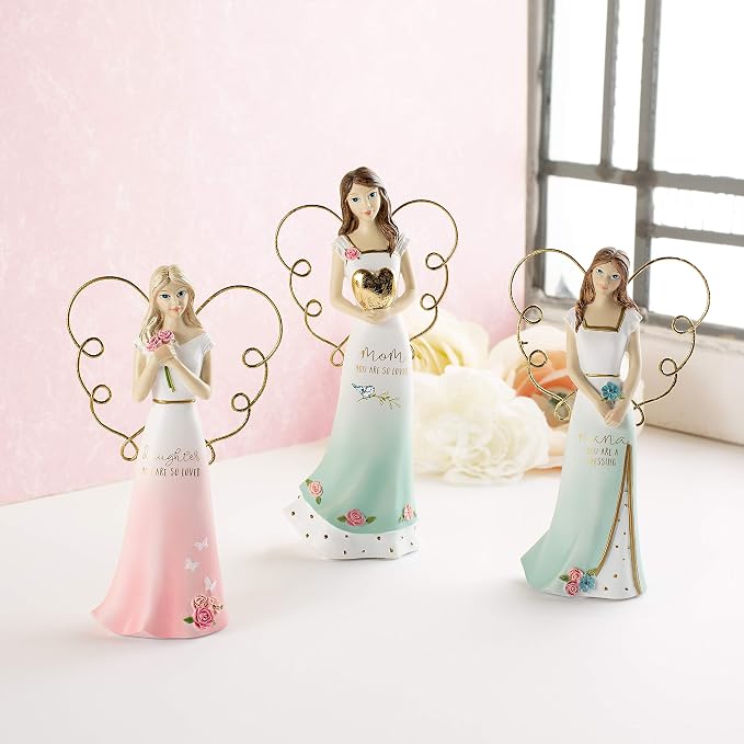 Pavilion Gift Company Nana You are A Blessing-5.5 Inch Collectible Angel Figurine, Blue