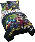 Marvel Rivals Full Size Comforter Set 7 Piece Superhero Bedding, Multi | Avengers, Comforter Sheets Shams Pillowcases, Official Product, Soft Microfiber, Machine Washable, Boys Gift