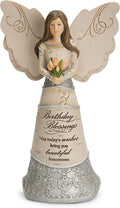 Pavilion Gift Company 82413 Elements Angels - Birthday Blessings May Today's Wishes Bring You Beautiful Tomorrows 6" Angel Figurine