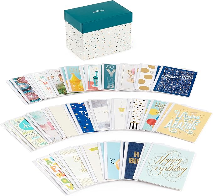 Hallmark All Occasion and Birthday Greeting Cards Assortment (60 Cards and Envelopes) | Hallmark