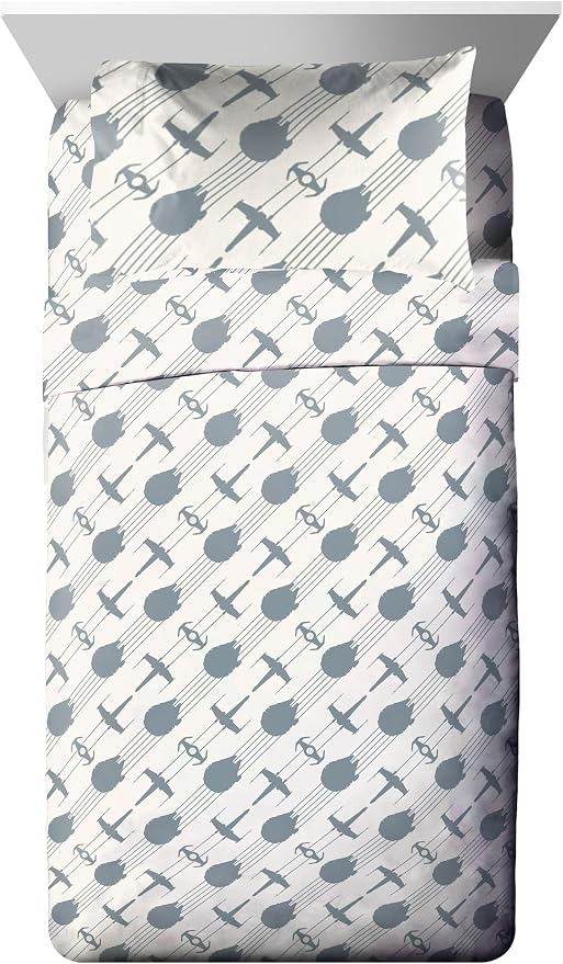 Star Wars Twin Comforter Set 5 Piece Soft Bedding for Boys, Multi | Bed in a Bag, Comforter Sheets Sham Pillowcase, Official Product, Soft Microfiber, Machine Washable, Easy Care, Boys Gift