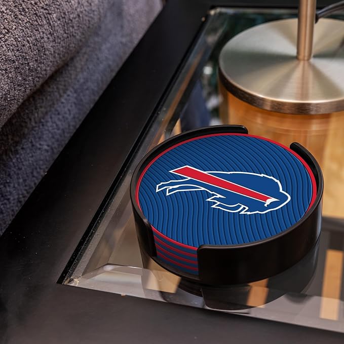 Rico Industries NFL Football Classic Favorites: PVC Coaster Set (4-Pack)