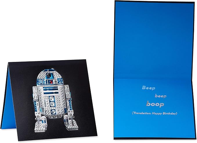 Papyrus Star Wars Birthday Card Assortment, Darth Vader, Storm Trooper, and R2-D2 (3-Count)