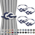 NICEEC 4 Pack Mini Magnetic Curtain Tiebacks Nordic Simple Style Drape Tie by NICEEC