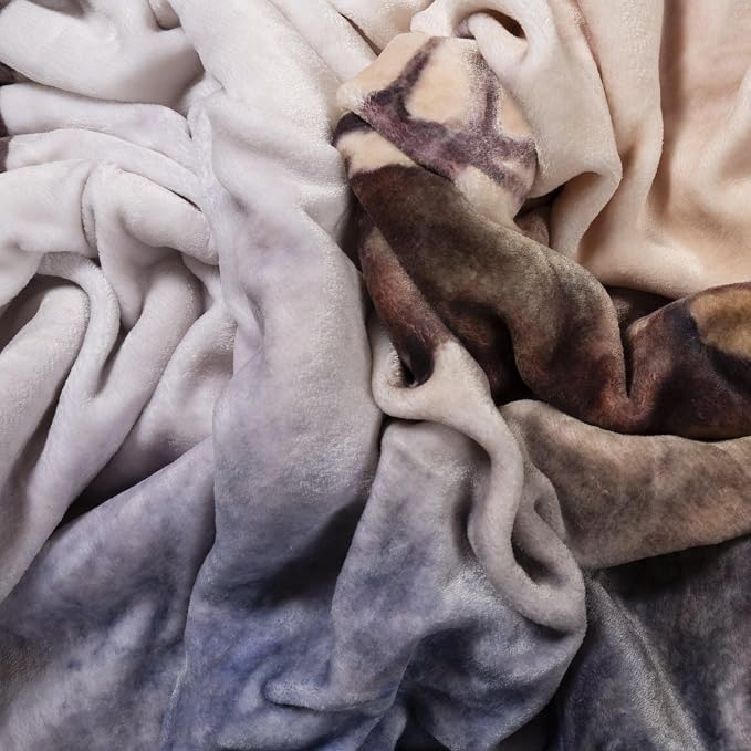 Carstens, Inc. Dean Crouser Plush Sherpa Fleece Oversized Throw Blanket 54" x 68", Morning Call