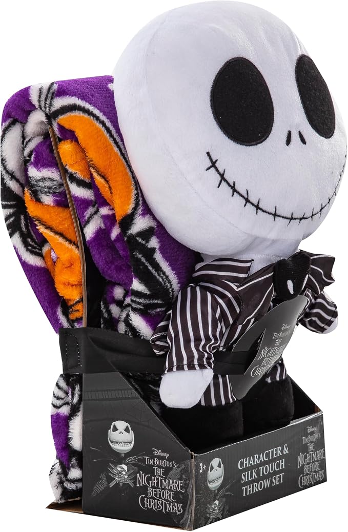 Northwest Nightmare Before Christmas Silk Touch with Hugger, Jack Smackdown, 50 x 40 inches