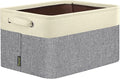 BALEINE 1 Pack Fabric Closet Storage Bins for Shelves, Linen Closet Organizers and Storage, Decorative Baskets for Organizing, Shelf, Clothes, Home, Office (Grey, 17''x13''x10.5'')