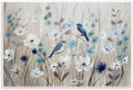 Birds Floral Meadow Blossoms, 13 x 19 Inch Mounted Print on Wall Plaque | Stupell Industries · By Nan · Ready to hang · Hand finished · Made in USA