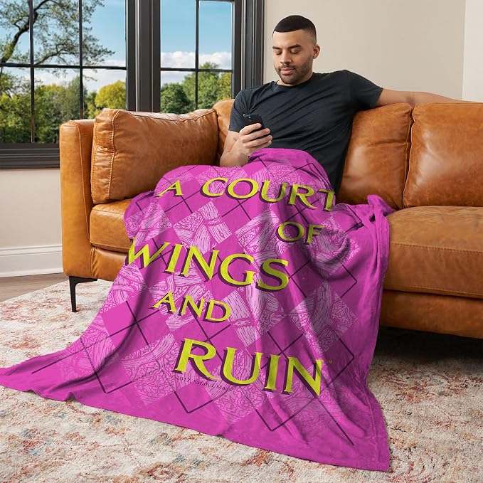 Northwest Sarah J. Maas A Court of Wings and Ruin Silk Touch Throw Blanket, 46 x 60 in