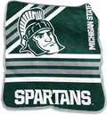Logo Brands NCAA Raschel Throw Blanket – 50 x 60 Soft Fleece Blanket, Officially Licensed Collegiate Design, Cozy Throw for Tailgating, Game Day, & Home Décor