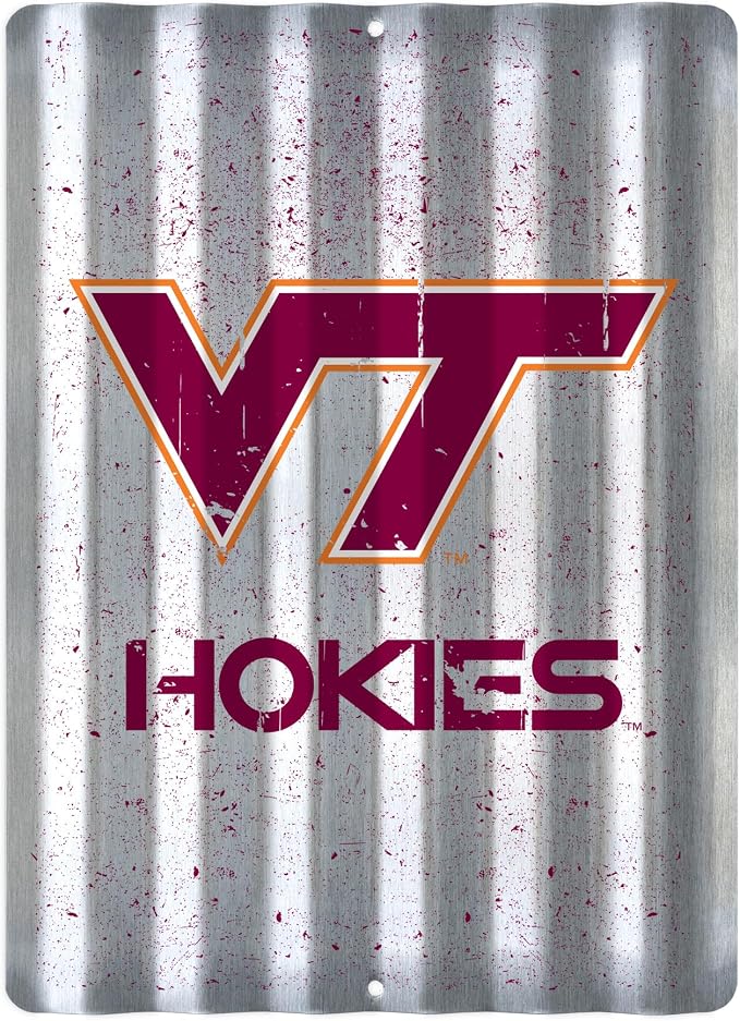 Rico Industries NCAA 12" X 16" Tin Metal Roof Sign