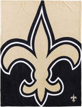 FOCO NFL Unisex-Adult NFL Team Logo 60" x 50" Supreme Slumber Plush Throw Blanket