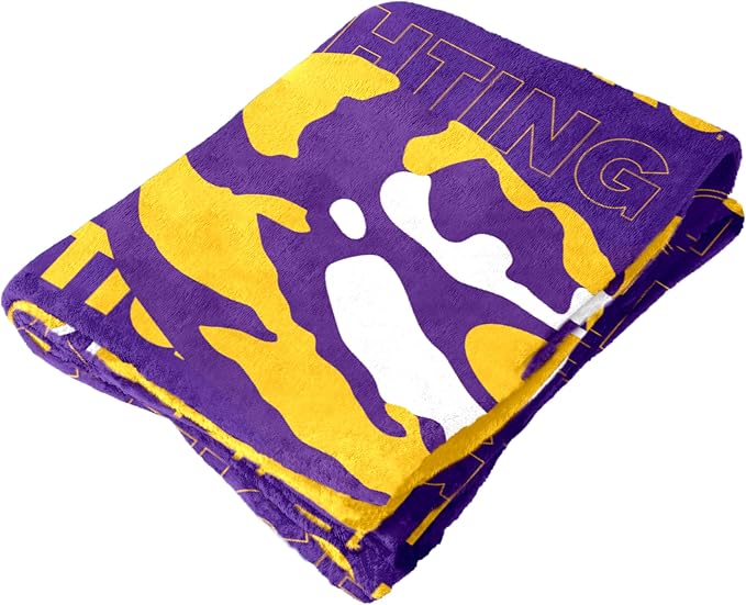 Logo Brands NCAA Classic Fleece Throw Blanket -50” x 60” Ultra-Soft Game Day Blanket with Bold Team Colors & Logo – Cozy College Team Bedding for Fans & Alumni