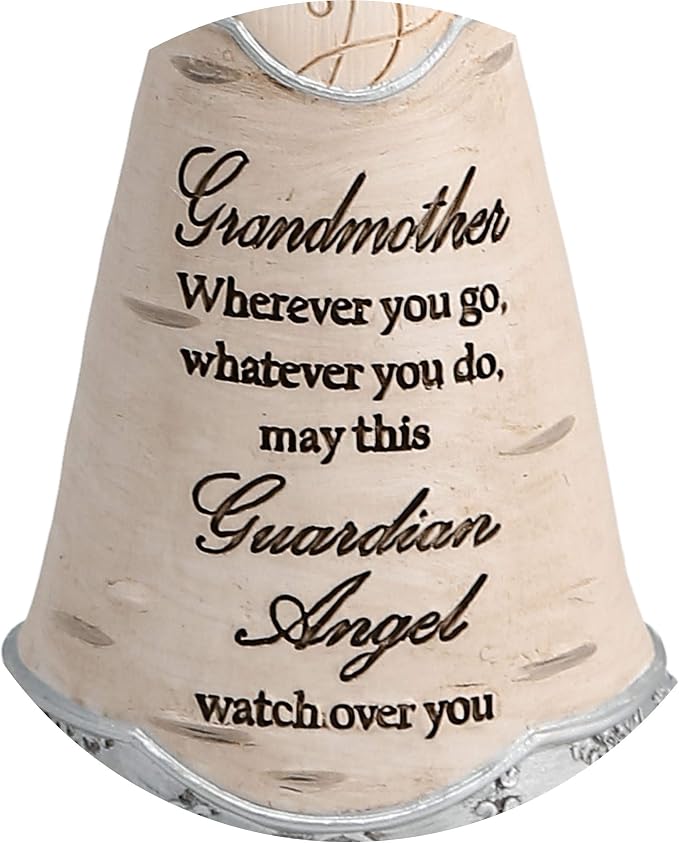 Pavilion Gift Company Elements - Grandmother Guardian Angel Figurine 6 Inch, Solid, Pink