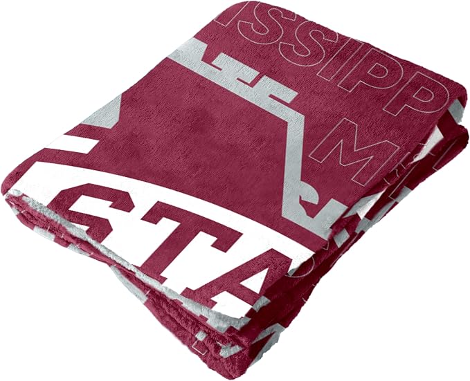 Logo Brands NCAA Classic Fleece Throw Blanket -50” x 60” Ultra-Soft Game Day Blanket with Bold Team Colors & Logo – Cozy College Team Bedding for Fans & Alumni