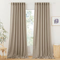 RYB HOME Linen Curtains for Windows by RYBHOME